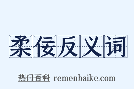 柔佞反义词是什么意思的图片